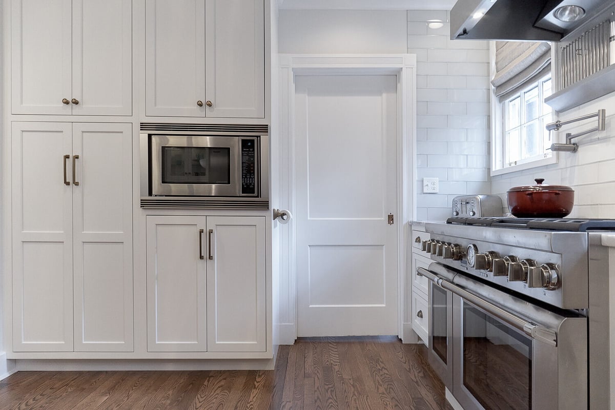 Chagrin River Company - Kitchen Remodel - Large White Cabinets - Shaker Heights Ohio