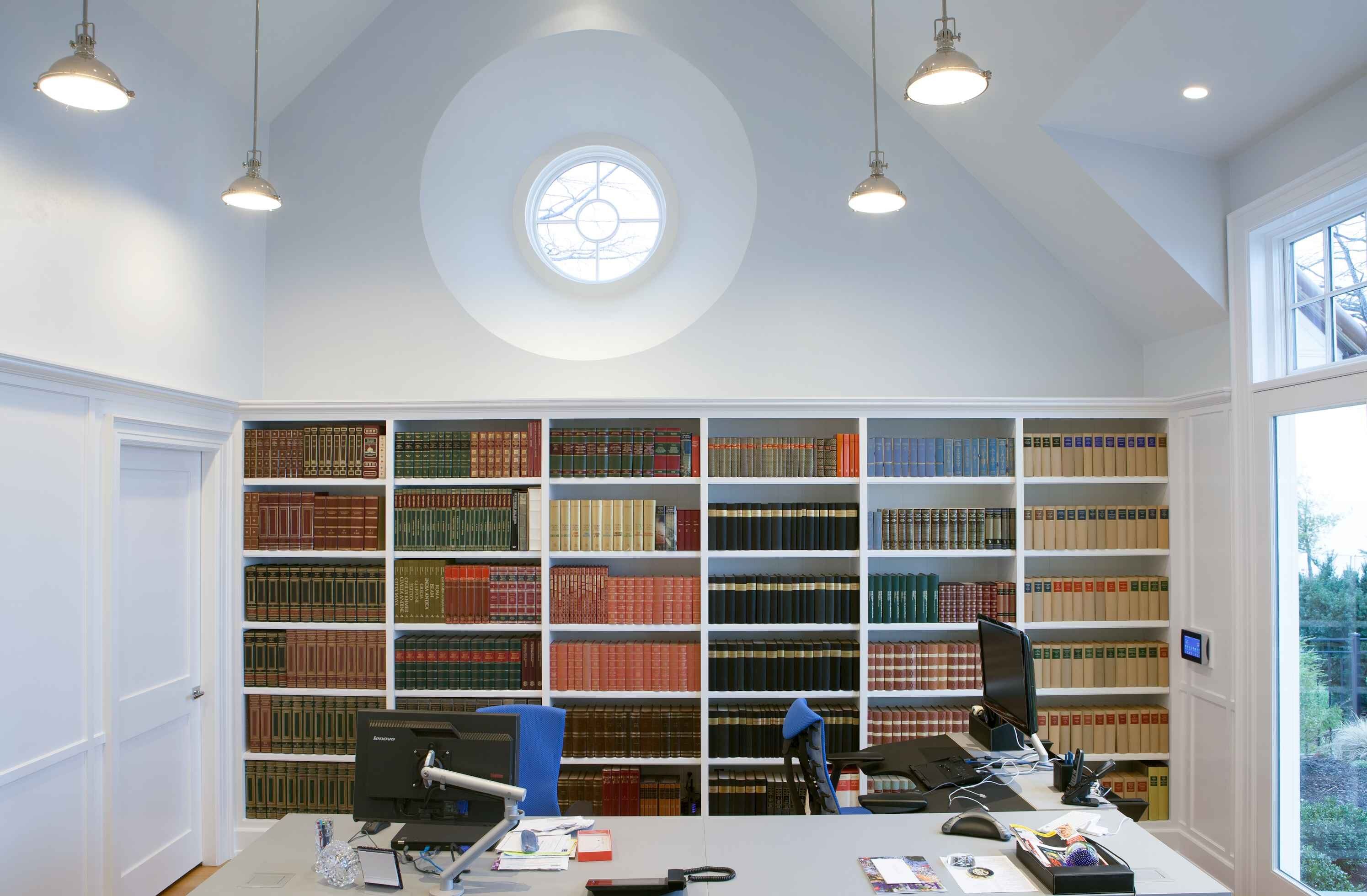 Office Bookshelf Built In Remodel in Cleveland Ohio 